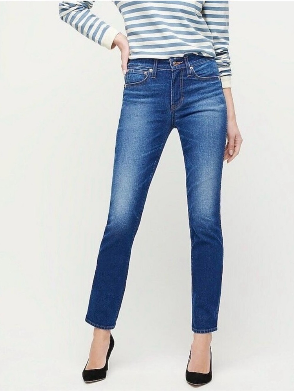 J Crew Vintage Straight High Rise Denim Jeans 29